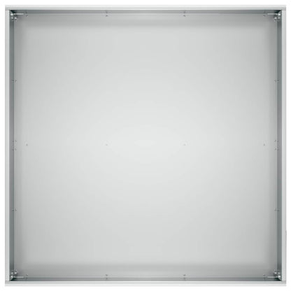 vidaXL Garden Planter 2 pcs Silver 60 x 60 x 20 cm Galvanised Steel 5