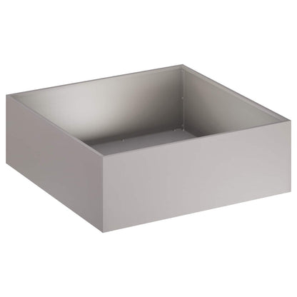 vidaXL Garden Planter 2 pcs Rusty 60 x 60 x 20 cm Weathering Steel 3
