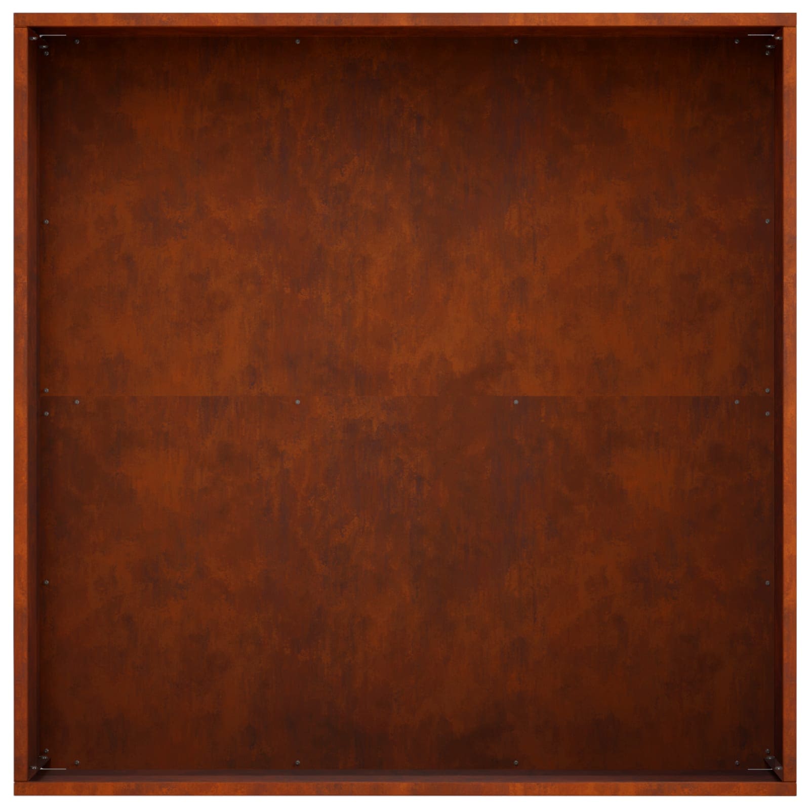 vidaXL Garden Planter 2 pcs Rusty 60 x 60 x 20 cm Weathering Steel 6