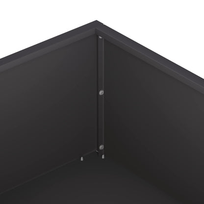 vidaXL Garden Planter Black 80 x 80 x 20 cm Cold-rolled Steel 5