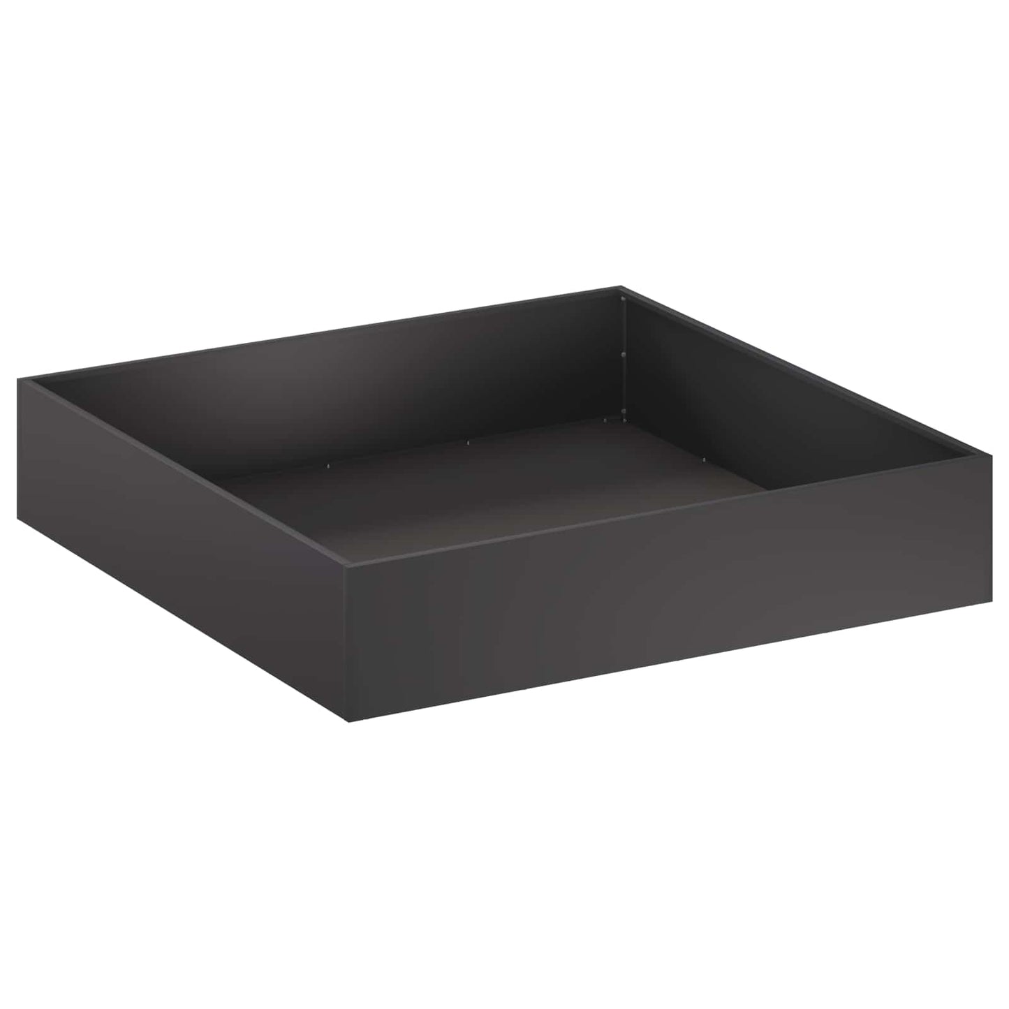 vidaXL Garden Planter Black 80 x 80 x 20 cm Cold-rolled Steel 2