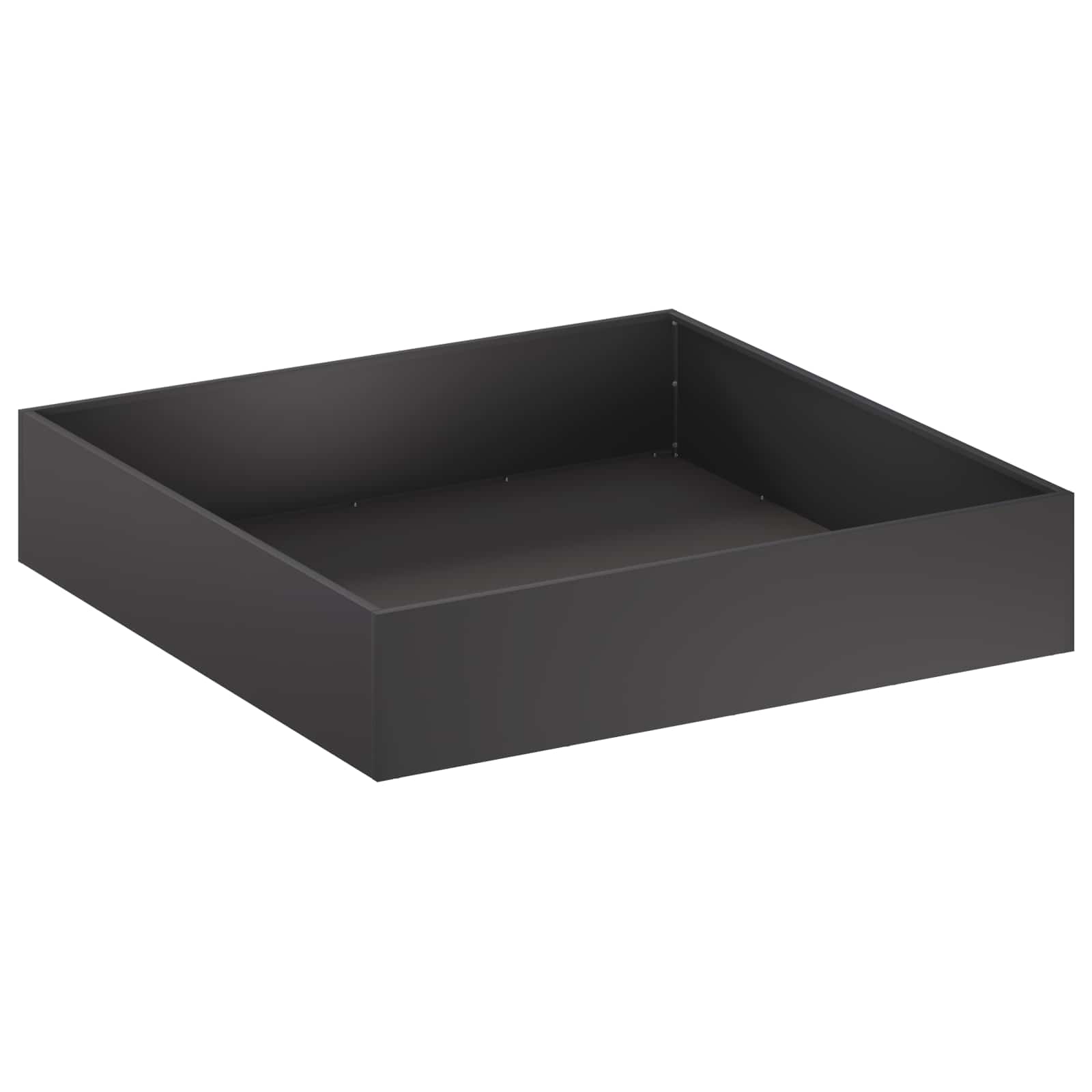 vidaXL Garden Planter Black 80 x 80 x 20 cm Cold-rolled Steel 2