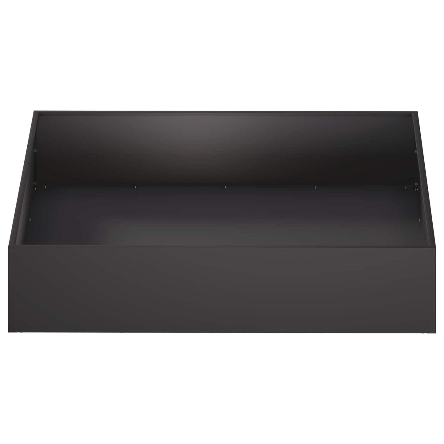 vidaXL Garden Planter Black 80 x 80 x 20 cm Cold-rolled Steel 3