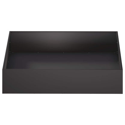 vidaXL Garden Planter Black 80 x 80 x 20 cm Cold-rolled Steel 3
