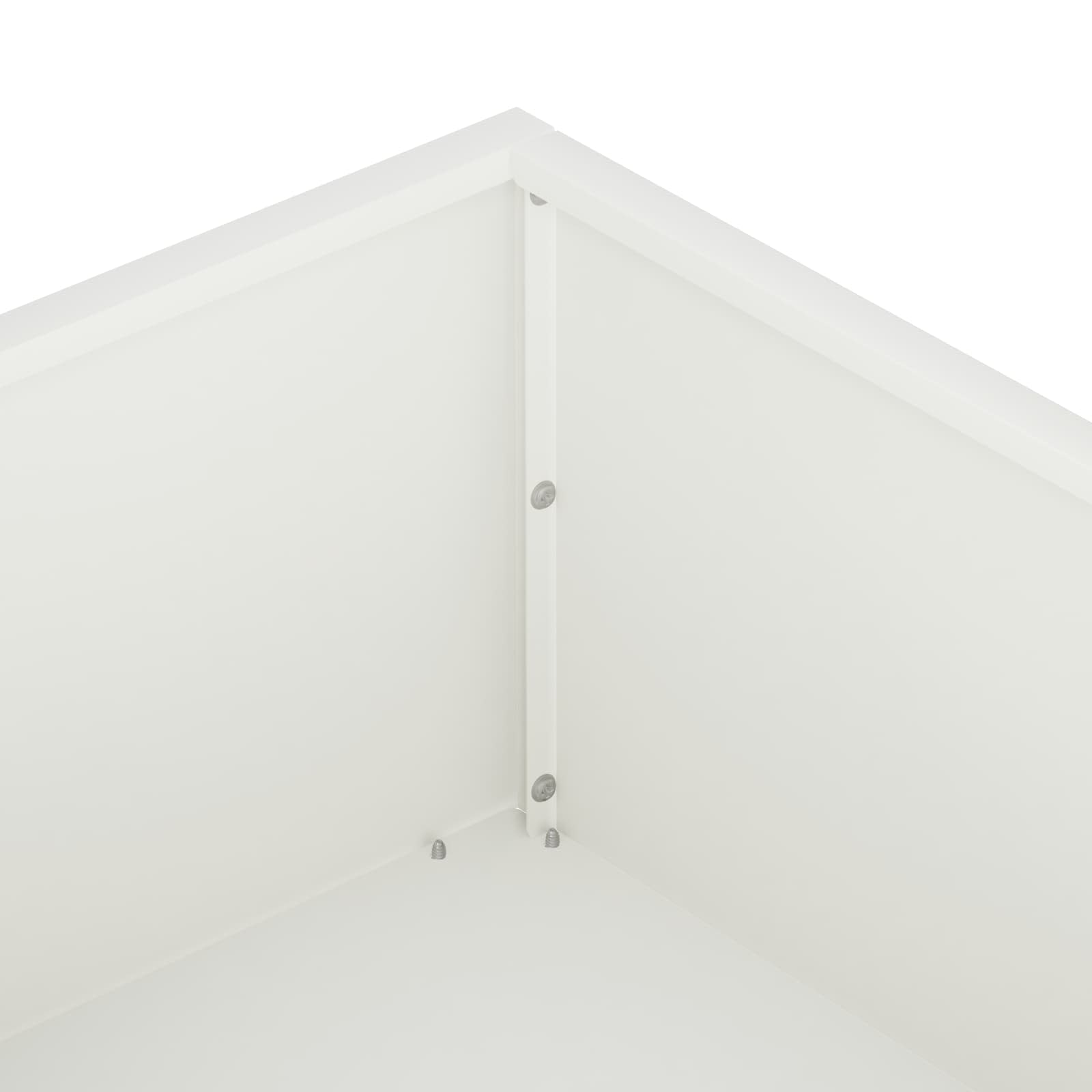 vidaXL Garden Planter White 80 x 80 x 20 cm Cold-rolled Steel 5