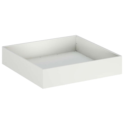 vidaXL Garden Planter White 80 x 80 x 20 cm Cold-rolled Steel 2