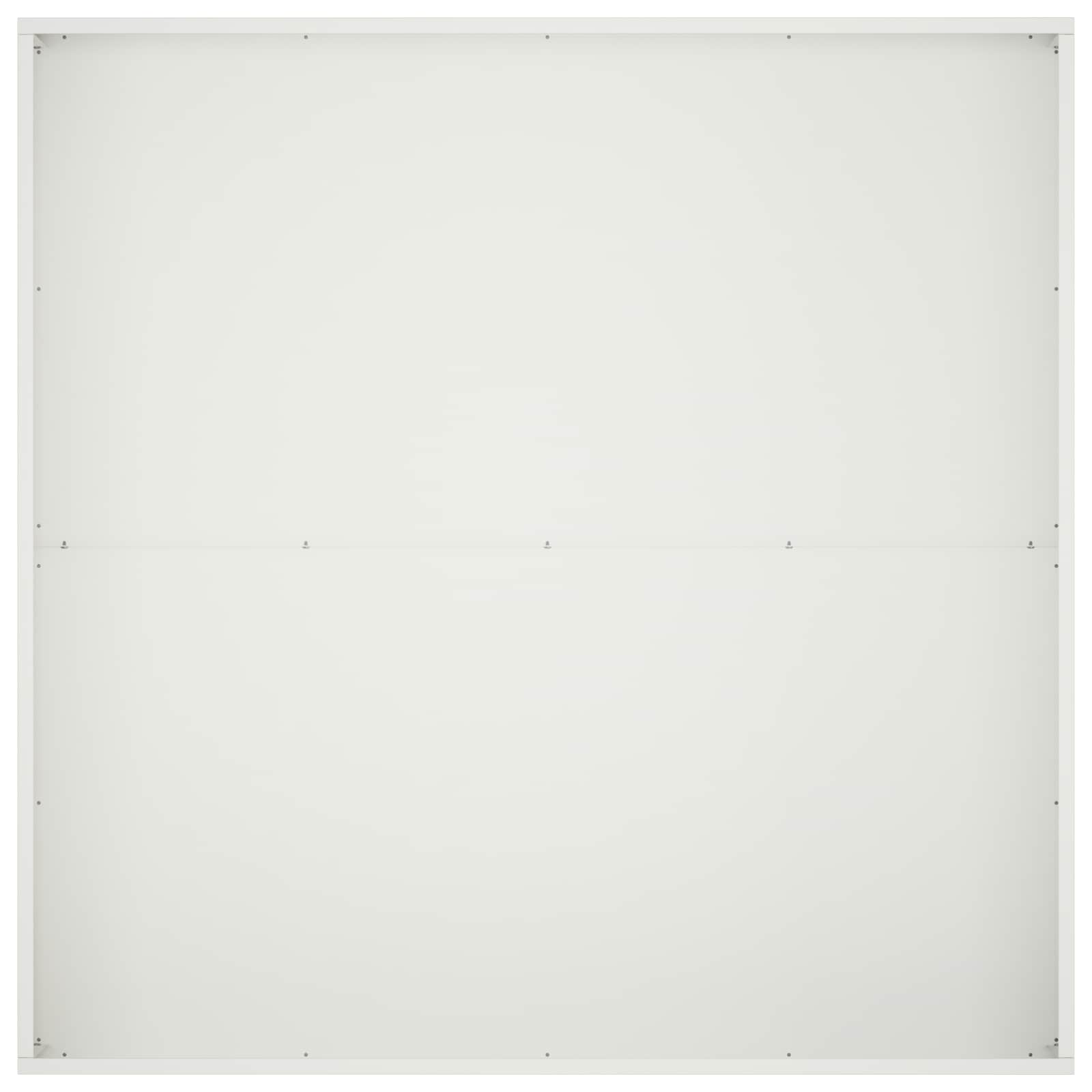 vidaXL Garden Planter White 80 x 80 x 20 cm Cold-rolled Steel 4