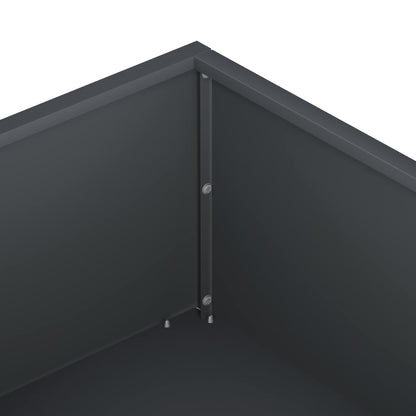 vidaXL Garden Planter Anthracite 80 x 80 x 20 cm Cold-rolled Steel 5