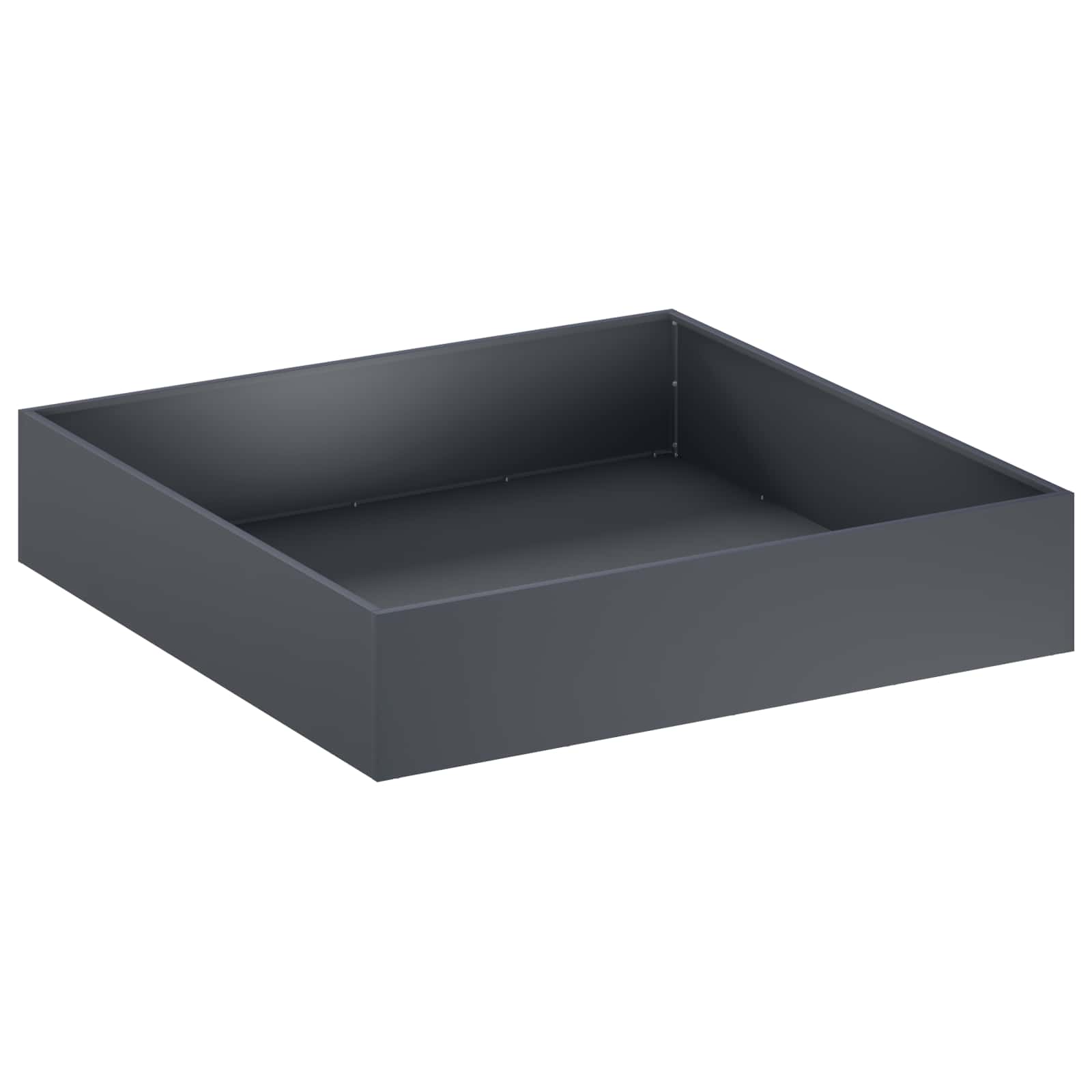 vidaXL Garden Planter Anthracite 80 x 80 x 20 cm Cold-rolled Steel 2