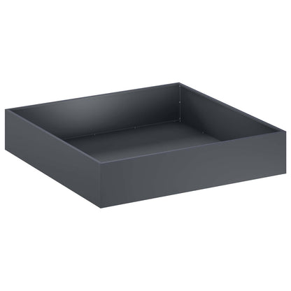 vidaXL Garden Planter Anthracite 80 x 80 x 20 cm Cold-rolled Steel 2