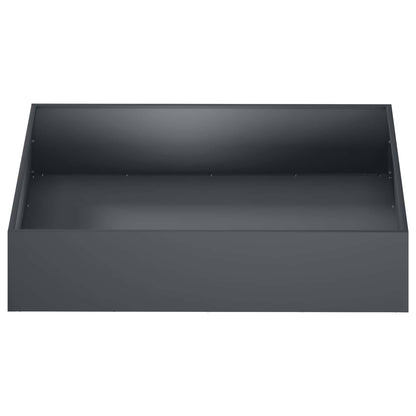 vidaXL Garden Planter Anthracite 80 x 80 x 20 cm Cold-rolled Steel 3