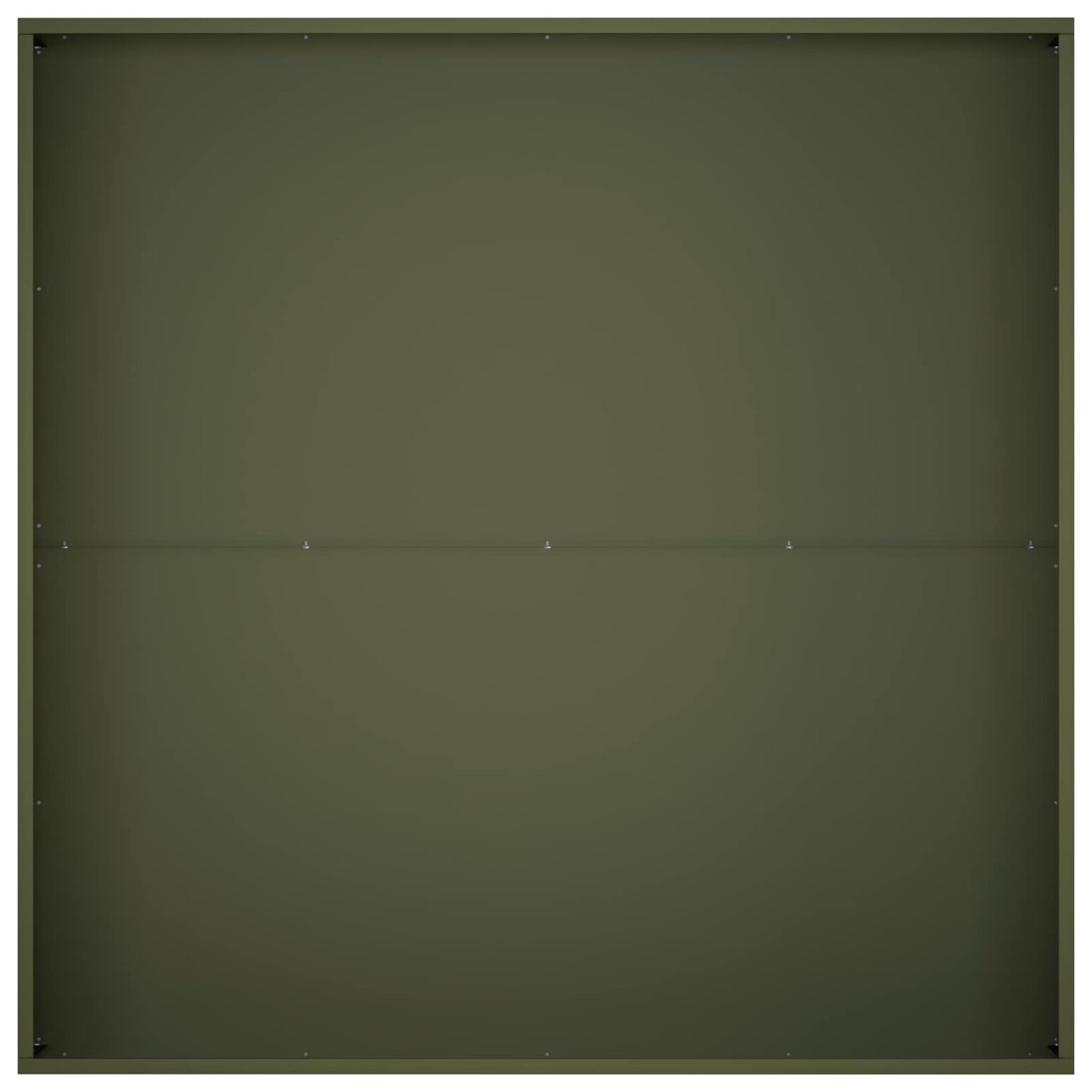vidaXL Garden Planter Olive Green 80 x 80 x 20 cm Cold-rolled Steel 4