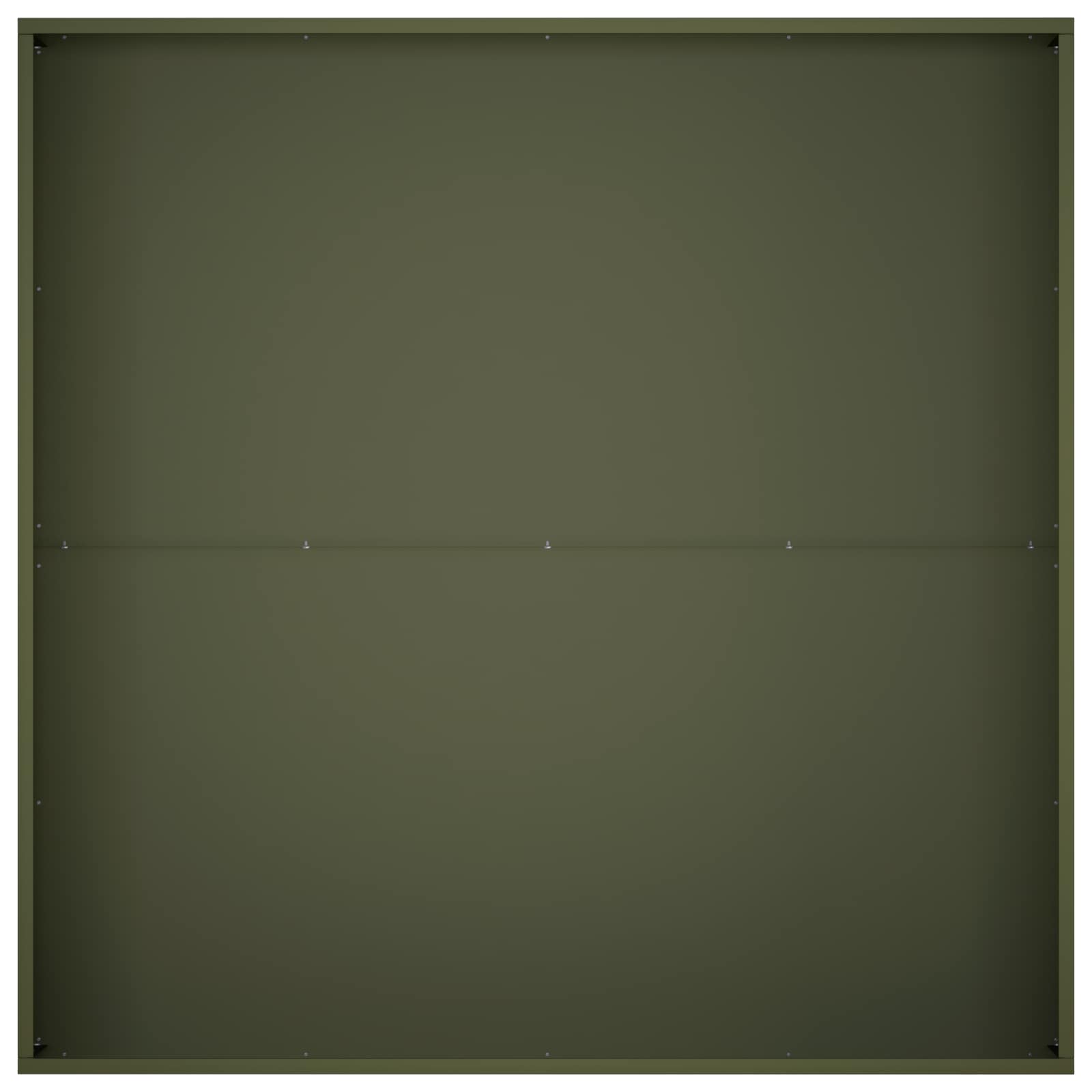 vidaXL Garden Planter Olive Green 80 x 80 x 20 cm Cold-rolled Steel 4