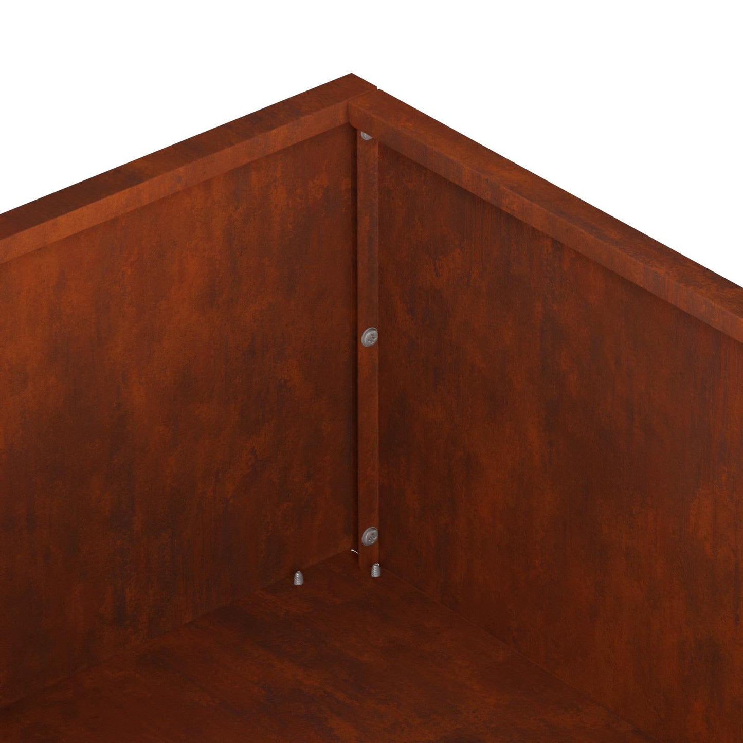 vidaXL Garden Planter Rusty 80 x 80 x 20 cm Weathering Steel 6