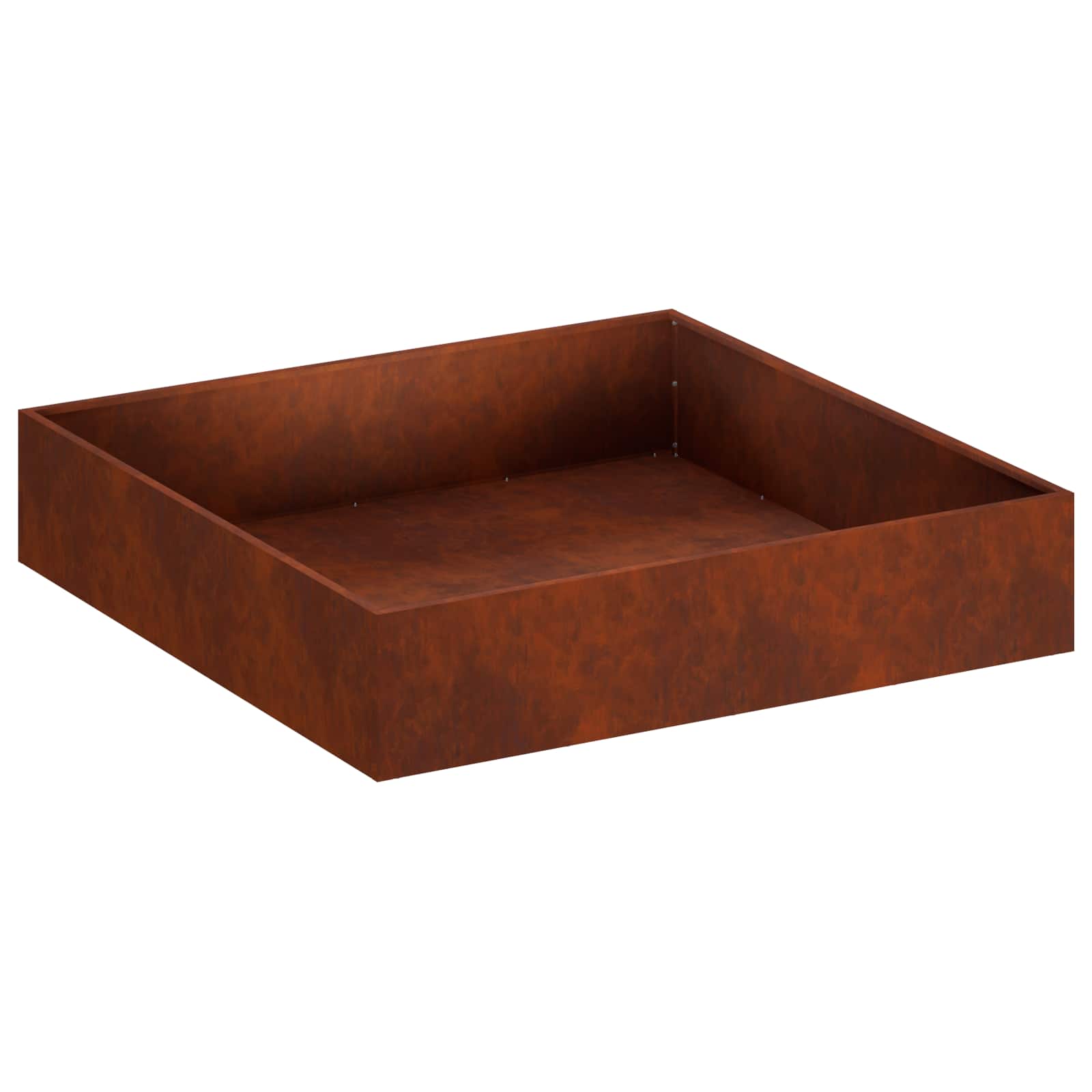 vidaXL Garden Planter Rusty 80 x 80 x 20 cm Weathering Steel 2