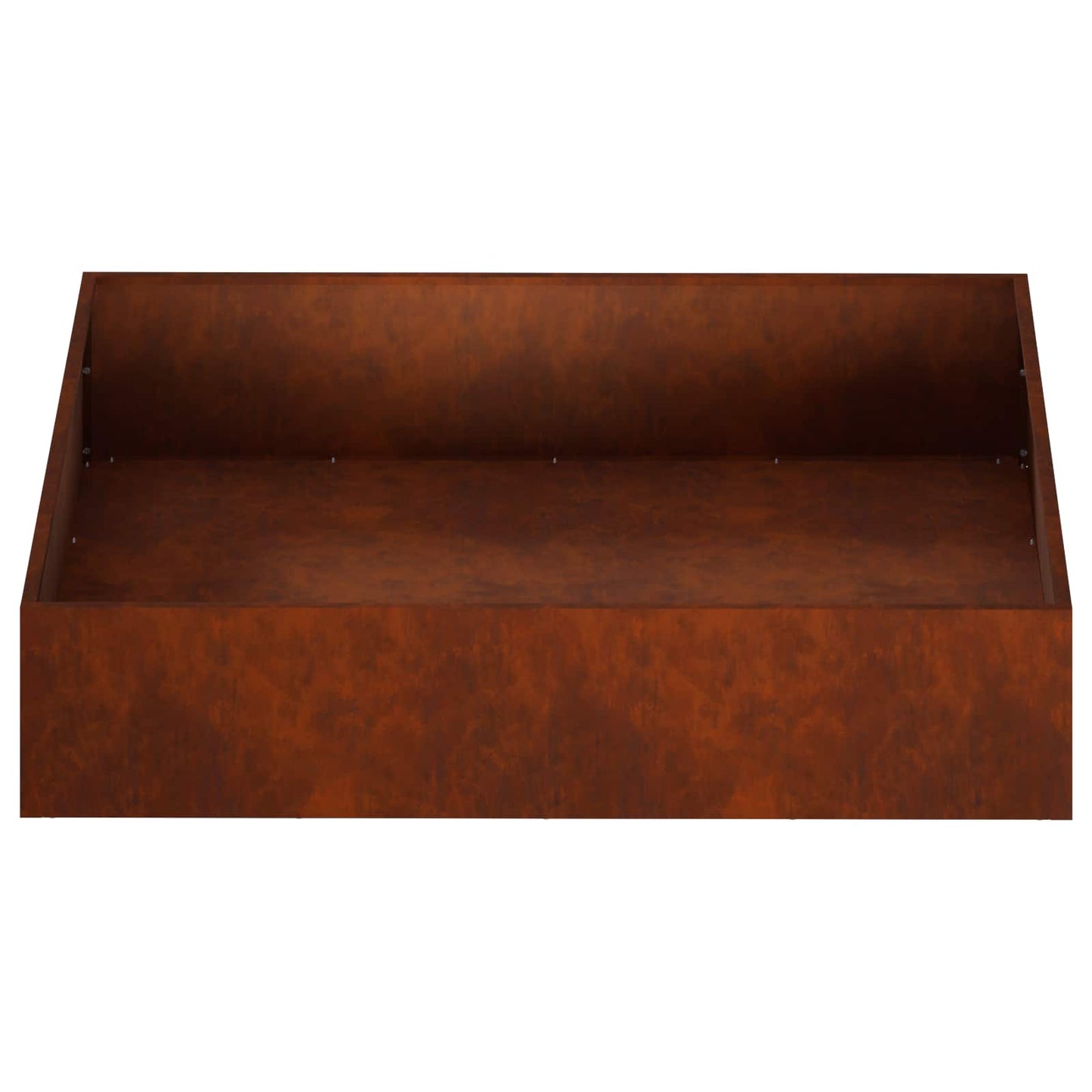 vidaXL Garden Planter Rusty 80 x 80 x 20 cm Weathering Steel 4