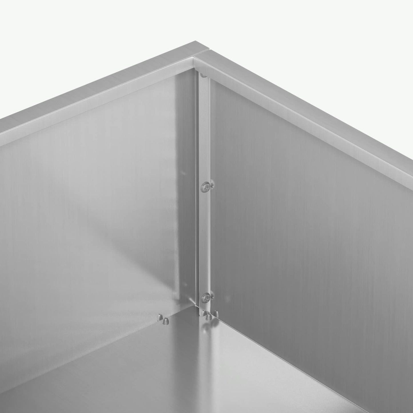 vidaXL Garden Planter Silver 100 x 100 x 20 cm Galvanised Steel 5