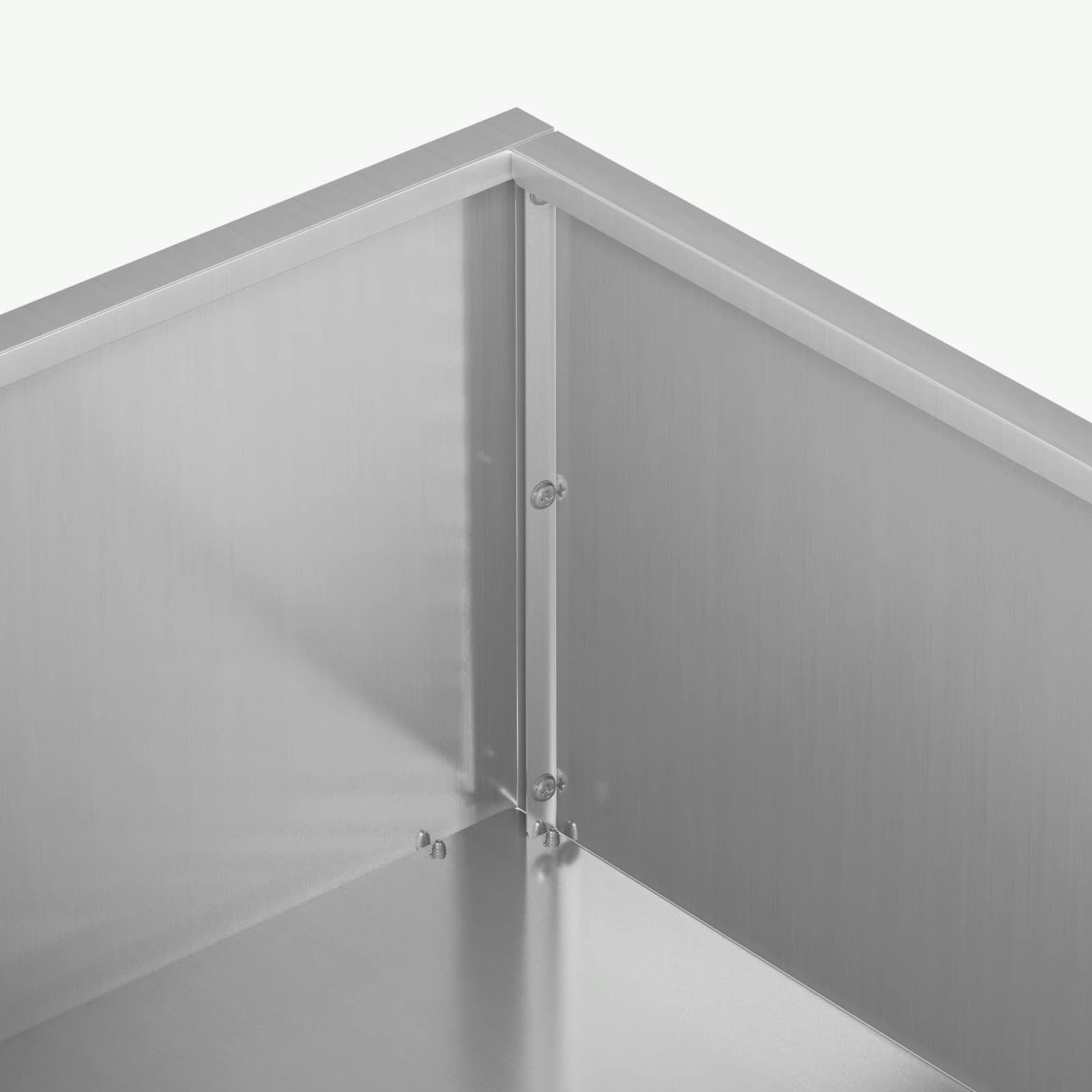 vidaXL Garden Planter Silver 100 x 100 x 20 cm Galvanised Steel 5
