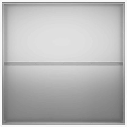 vidaXL Garden Planter Silver 100 x 100 x 20 cm Galvanised Steel 4