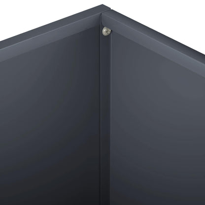 vidaXL Garden Planter 2 pcs Anthracite 40 x 40 x 30 cm 6