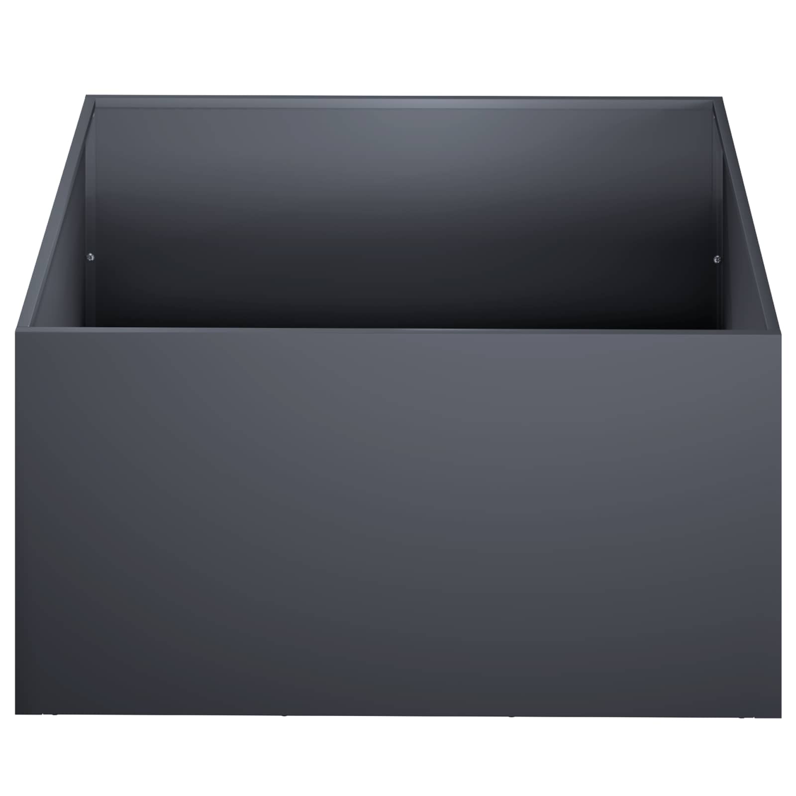 vidaXL Garden Planter 2 pcs Anthracite 40 x 40 x 30 cm 4