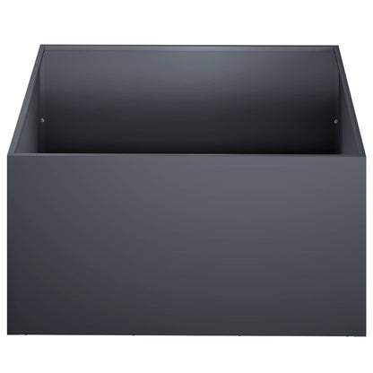 vidaXL Garden Planter 2 pcs Anthracite 40 x 40 x 30 cm 4
