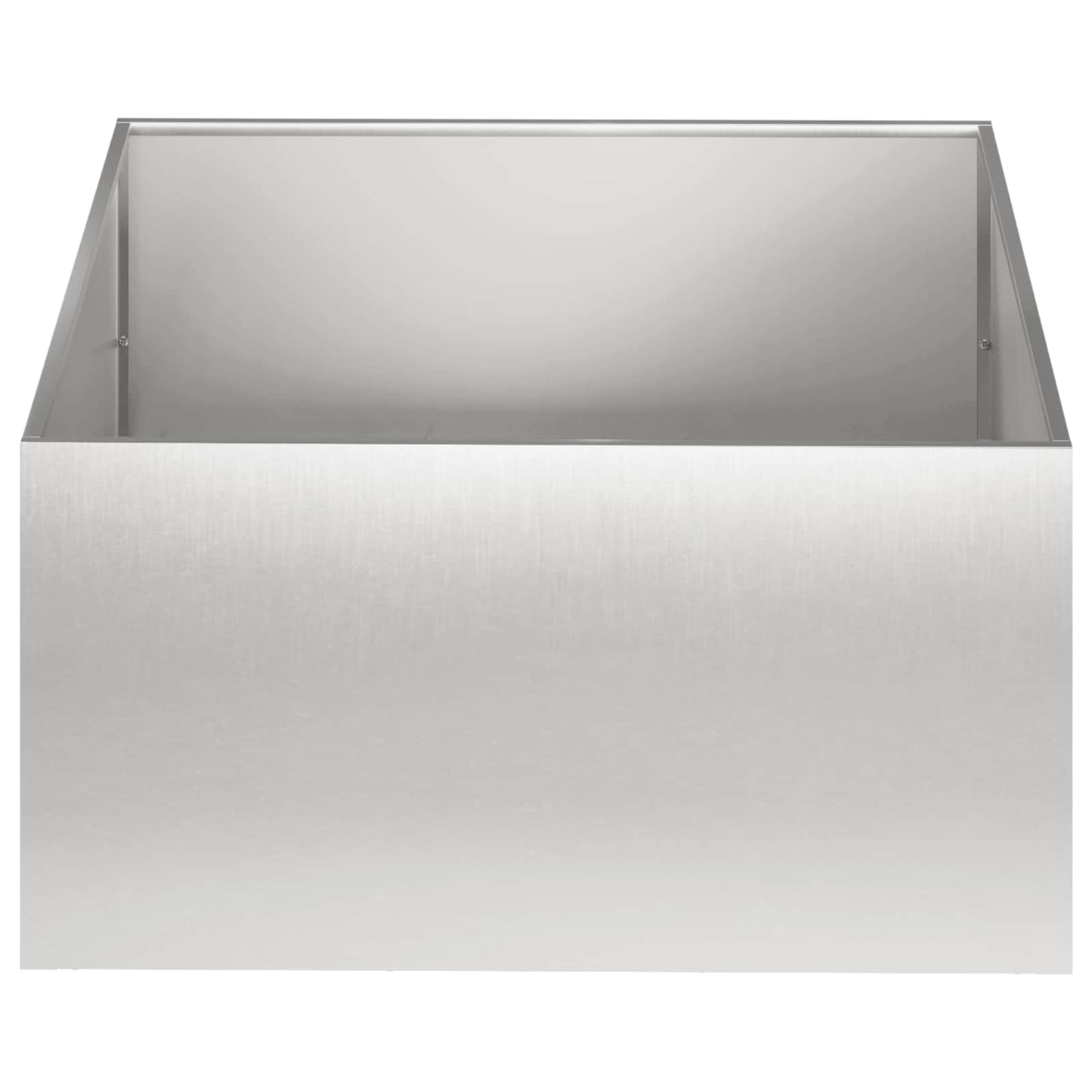 vidaXL Garden Planter Silver 40 x 40 x 30 cm Stainless Steel 3