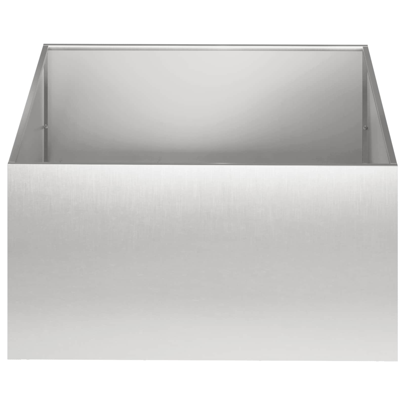 vidaXL Garden Planter Silver 40 x 40 x 30 cm Stainless Steel 3