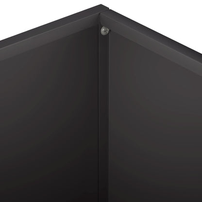 vidaXL Garden Planter 2 pcs Black 60 x 60 x 30 cm Cold-rolled Steel 6