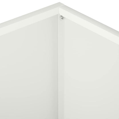 vidaXL Garden Planter 2 pcs White 60 x 60 x 30 cm Cold-rolled Steel 6