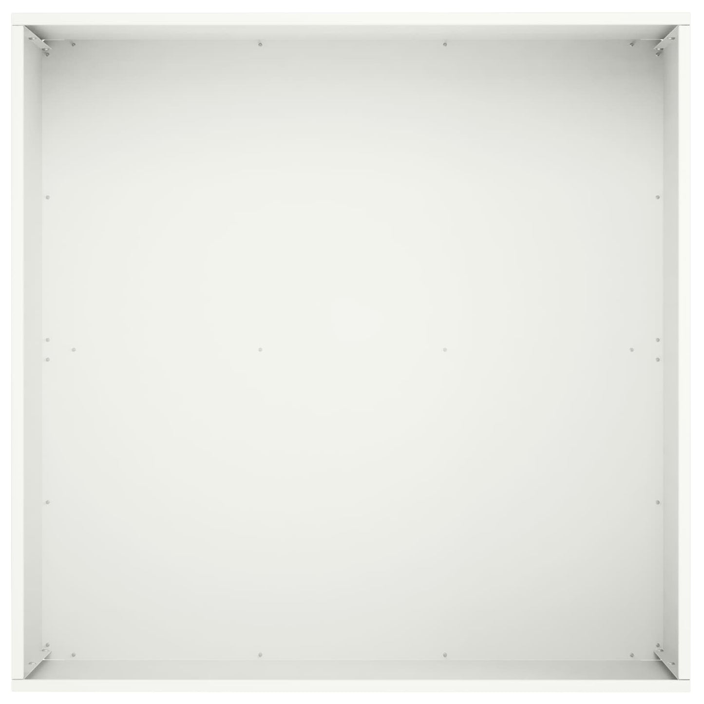 vidaXL Garden Planter 2 pcs White 60 x 60 x 30 cm Cold-rolled Steel 5