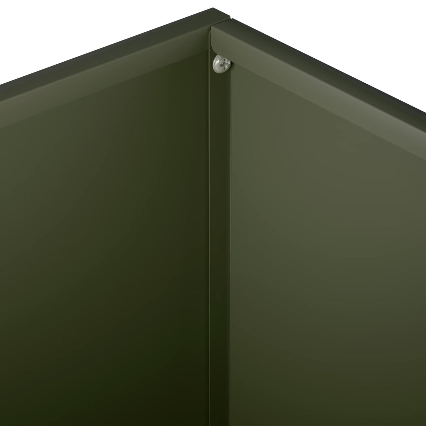 vidaXL Garden Planter Olive Green 60 x 60 x 30 cm Cold-rolled Steel 5
