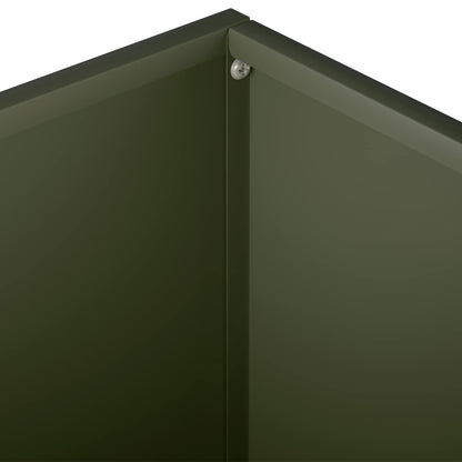 vidaXL Garden Planter Olive Green 60 x 60 x 30 cm Cold-rolled Steel 5