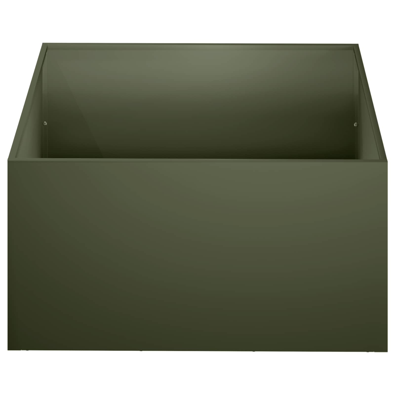 vidaXL Garden Planter 2 pcs Olive Green 60 x 60 x 30 cm 4