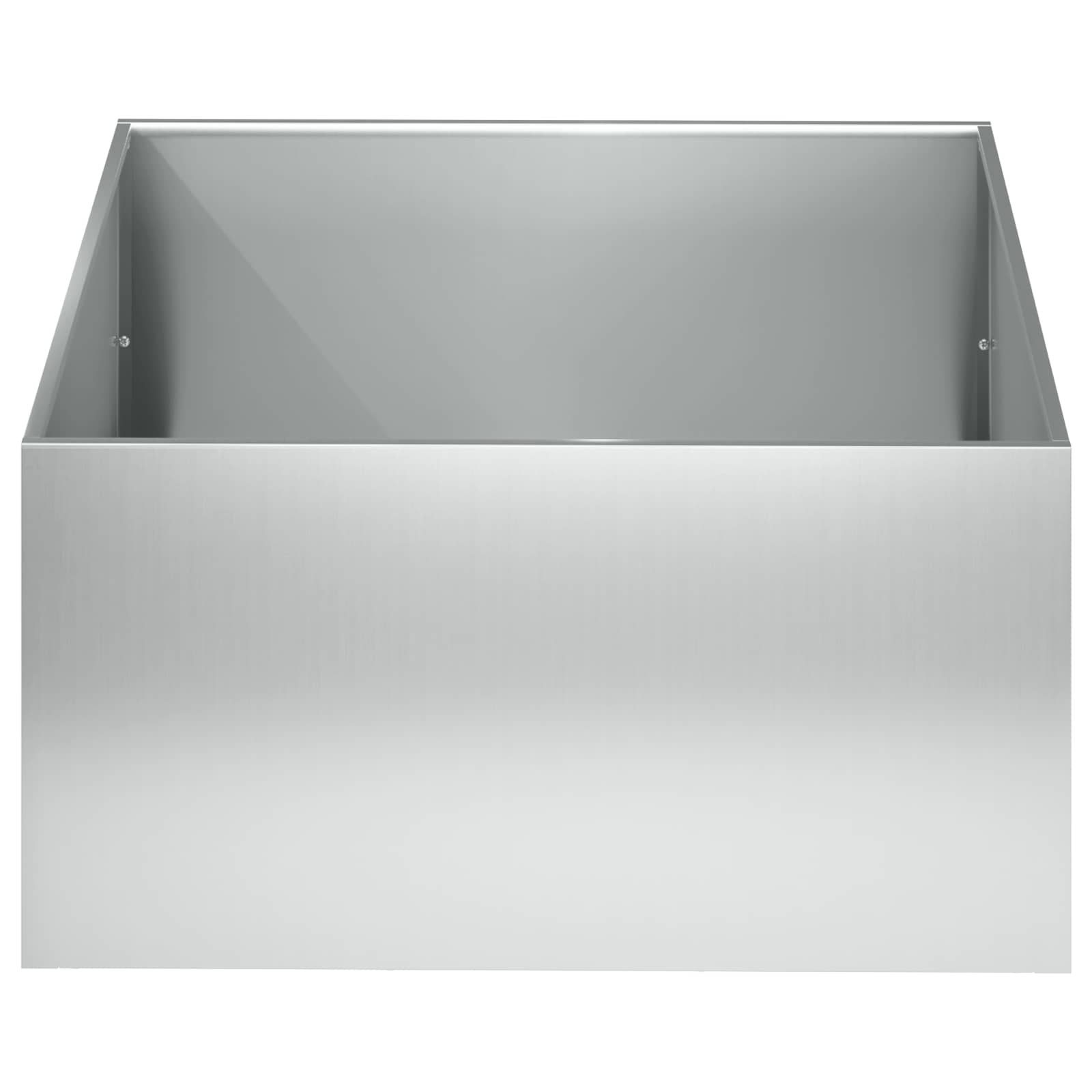 vidaXL Garden Planter 2 pcs Silver 60 x 60 x 30 cm Galvanised Steel 4