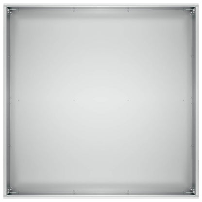 vidaXL Garden Planter 2 pcs Silver 60 x 60 x 30 cm Galvanised Steel 5