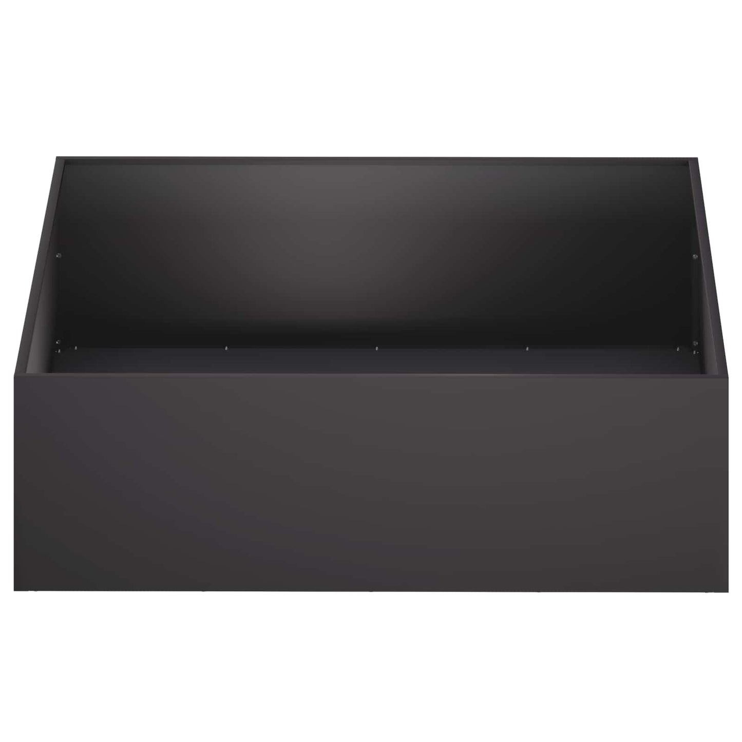 vidaXL Garden Planter Black 80 x 80 x 30 cm Cold-rolled Steel 3