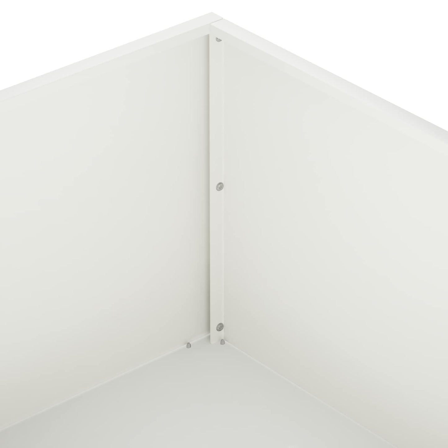 vidaXL Garden Planter White 80 x 80 x 30 cm Cold-rolled Steel 5