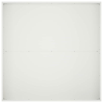 vidaXL Garden Planter White 80 x 80 x 30 cm Cold-rolled Steel 4