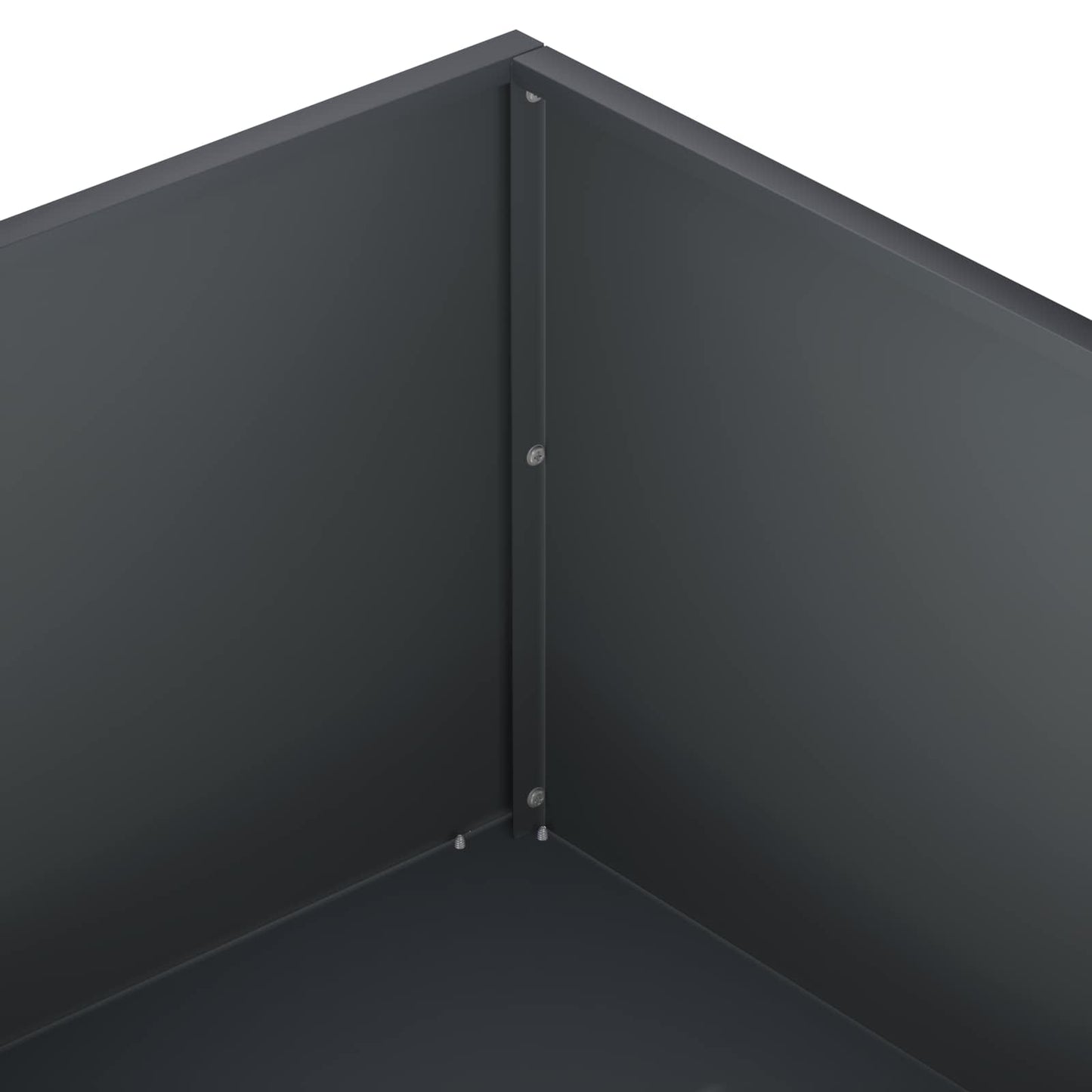 vidaXL Garden Planter Anthracite 80 x 80 x 30 cm Cold-rolled Steel 5