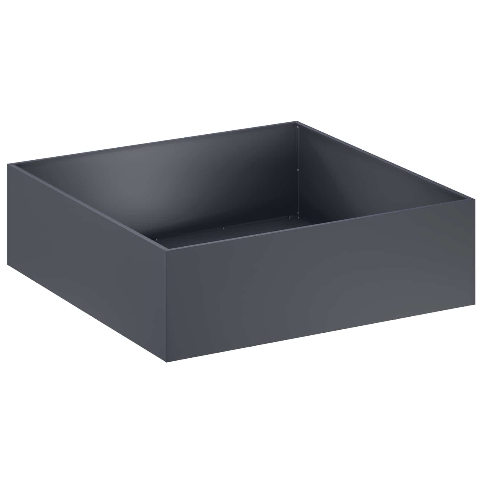 vidaXL Garden Planter Anthracite 80 x 80 x 30 cm Cold-rolled Steel 2