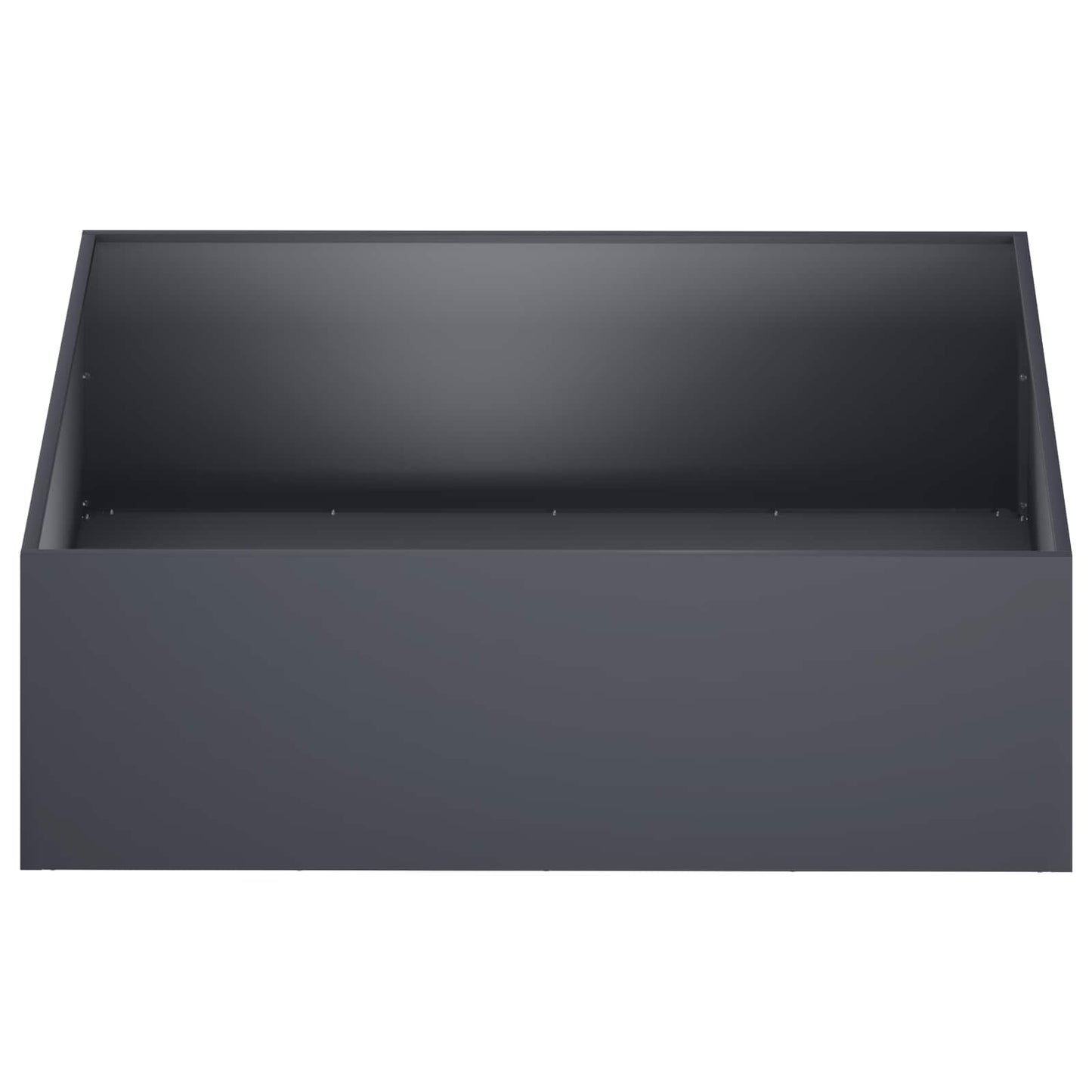 vidaXL Garden Planter Anthracite 80 x 80 x 30 cm Cold-rolled Steel 3