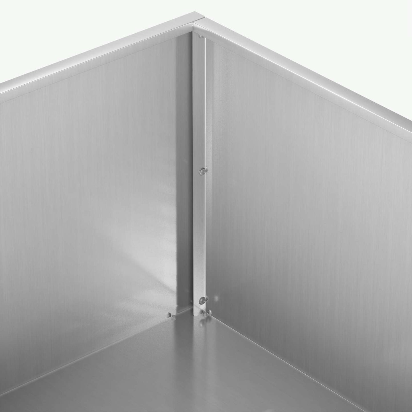 vidaXL Garden Planter Silver 80 x 80 x 30 cm Galvanised Steel 5