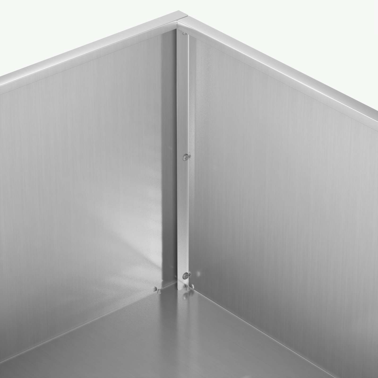 vidaXL Garden Planter Silver 80 x 80 x 30 cm Galvanised Steel 5