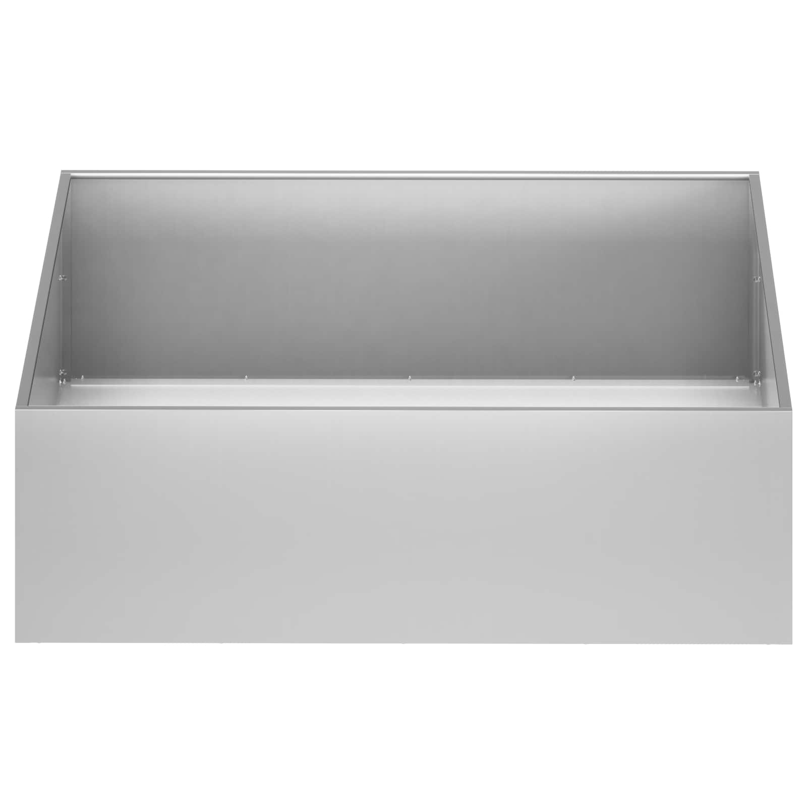 vidaXL Garden Planter Silver 80 x 80 x 30 cm Galvanised Steel 3