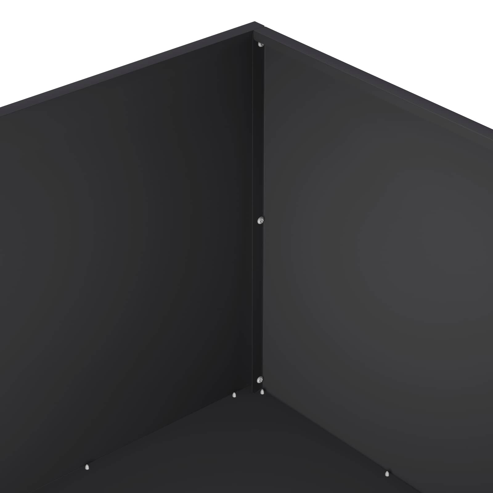 vidaXL Garden Planter Black 60 x 60 x 40 cm Cold-rolled Steel 5