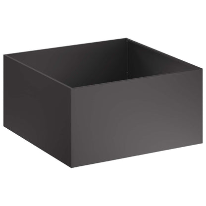 vidaXL Garden Planter Black 60 x 60 x 40 cm Cold-rolled Steel 2