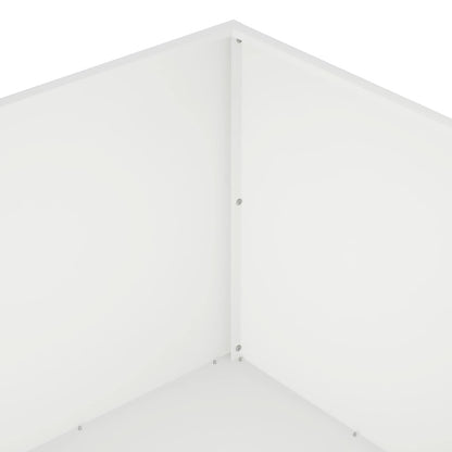 vidaXL Garden Planter White 60 x 60 x 40 cm Cold-rolled Steel 5