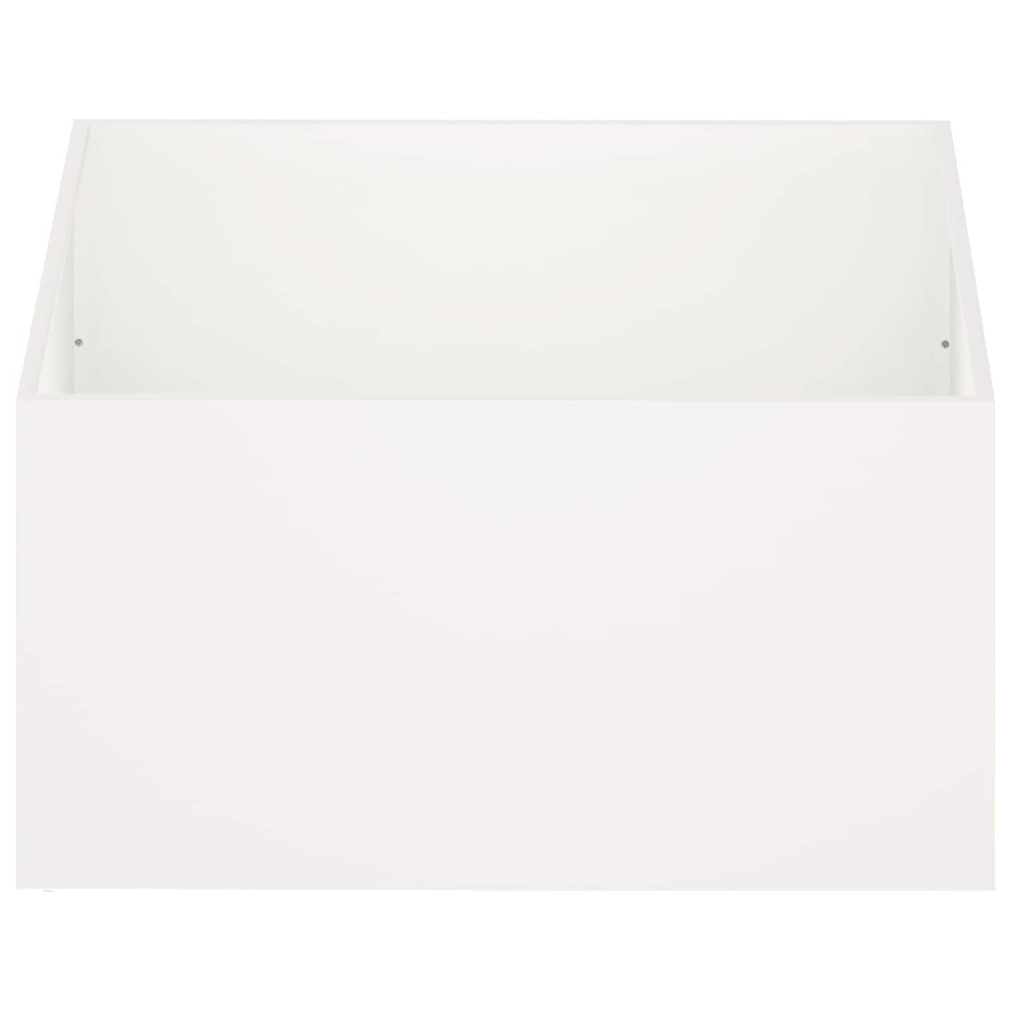 vidaXL Garden Planter White 60 x 60 x 40 cm Cold-rolled Steel 3
