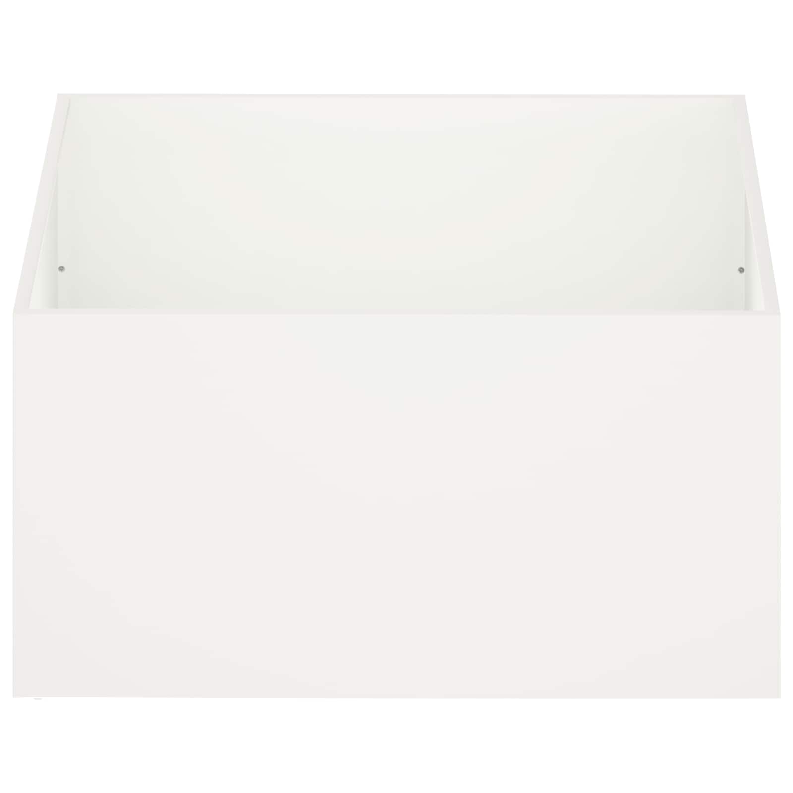 vidaXL Garden Planter White 60 x 60 x 40 cm Cold-rolled Steel 3